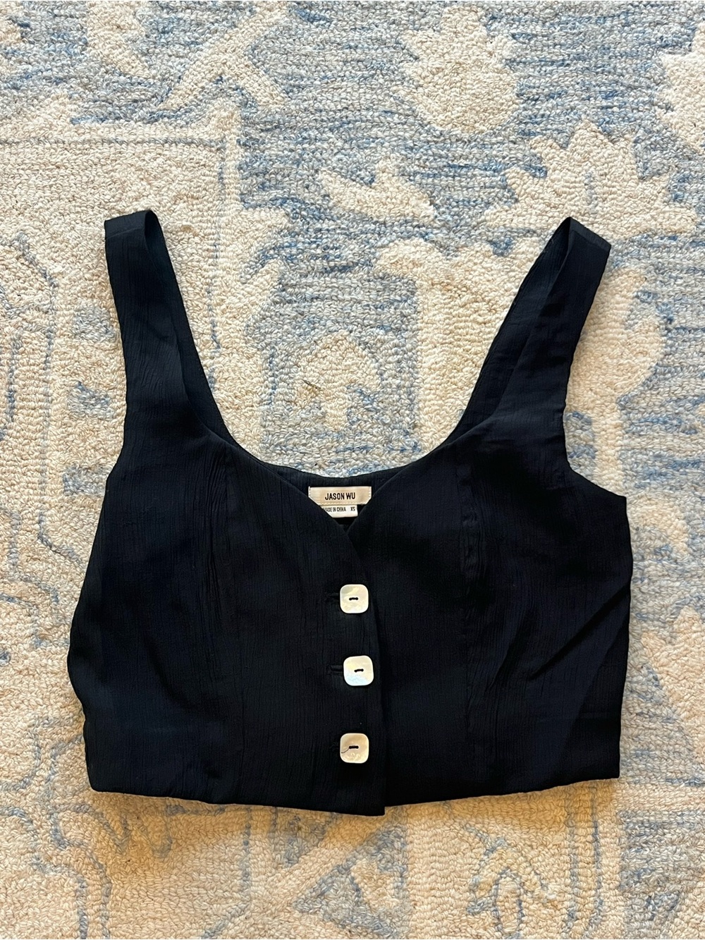 Jason Wu Black Cropped Top (NWOT)